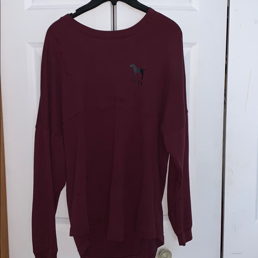 Victoria’s Secret’s PINK Sweater in Maroon